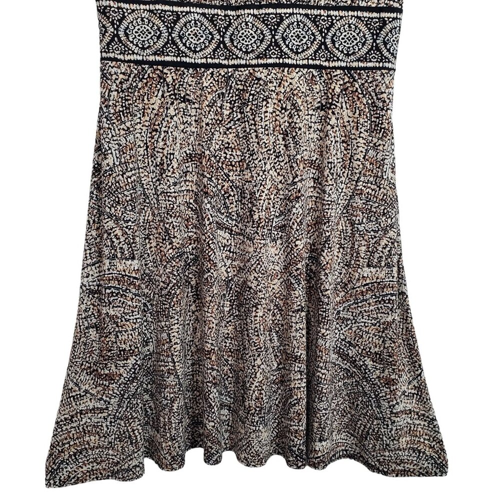 Coldwater Creek Size 18W Dress Geometric Print Flowy Jersey Knit A-line Stretch - Picture 7 of 9